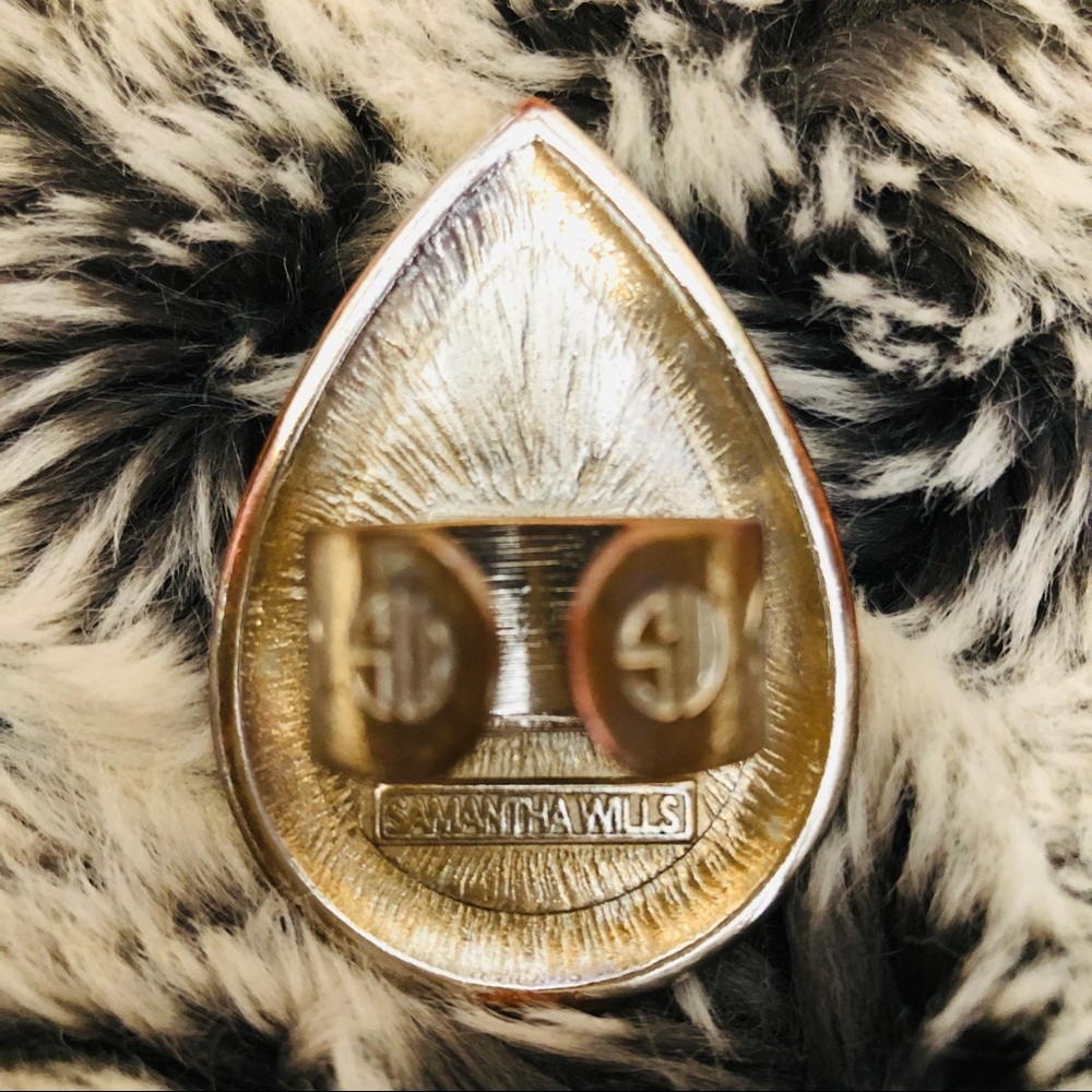 *SOLD* Samantha Wills White & Gold Bohemian Bardot Adjustable Ring w/Wooden Box - Picture 6 of 8